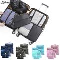 Spencer Set of 8 Waterproof Travel Packing Cubes Luggage Organizer Clothes Storage Bags Tidy Organizer Pouch Suitcase for Travel Camping Gym "Pink"