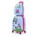 NuFazes 2 Pcs Children Travel Trolley Hard Shell Suitcase School Bag Kids Luggage Set ï¼ˆSika deerï¼‰