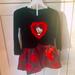 Disney Dresses | Disney Minnie Mouse Dress. | Color: Black/Red | Size: 2tg