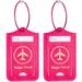 Travel Luggage Tags - Suitcase Label Baggage Case Handbag Tags with Stainless Steel Ring Lock