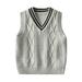 Musuos Fashion autumn childrenÂ´s vest V-neck sleeveless knitted sweater college style sweater jacket