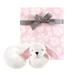 Hudson Baby Boy and Girl Travel Neck Support Pillow and Blanket Set, 2 Piece, Modern Bunny