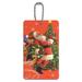 Christmas Holiday Santa Skating Toys Tree Luggage Card Suitcase Carry-On ID Tag