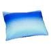 Fabskiy Squishy Neck Microbead Throw Pillow, 16 x 12 inches Soft Travel Body Bed Pillow Odorless Bean Pillow for Kids Adult Chair Sleeping Car Seat (Ocean Blue, Removable Cover)