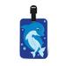 Puzzled Mama Dolphin Luggage Tag - Unique Fun Sea Life Animal Novelty Travel Tags For Luggage, Cute Ocean Life Travel ID Identification Label For Suitcase, Backpack & Sports Bag - Tags for Men & Women