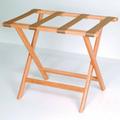 Wooden Mallet LR-LOTAN Deluxe Straight Leg Luggage Rack - Light Oak New