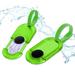 Luggage Tags Holder - Travel ID Bag Water Resistant Tags - Set of 2 - Light Green