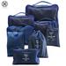 Luxtrada Waterproof Travel Clothes Storage Bags Packing Cube Luggage Organizer Pouch (Navy)