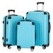 ROLLBACK! Luggage 3 Piece Set Suitcase Spinner Hardshell Lightweight TSA Lock Blue