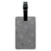 Winter Snowflakes Blue Purple Gray Rectangle Leather Luggage Card Suitcase Carry-On ID Tag