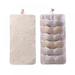 LEMETOW 6/12/18 Grid Storage Hanging Bag Foldable Underwear Organizer Wardrobe Door Back Hanging Bag Socks Sundries Storage Bags