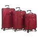 Dejuno Symphony Lightweight 3-Piece Spinner Luggage Set - Burgundy