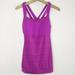 Athleta Tops | Athleta Tank Crunch And Punch Strappy Back Athletic Built In Bra Top Small | Color: Purple | Size: S