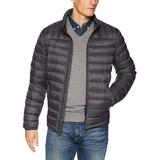Tommy Hilfiger 155AN231:Men's Lightweight Water Resistant Carbon Puffer Jacket (Large)