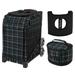 Zuca Sport Bag - Imperial Plaid with Gift Lunchbox and Zuca Seat Cushion (Black Frame)