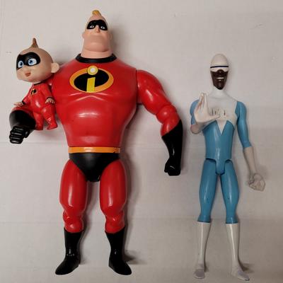 Disney Toys | 3 Pcs Disney Pixar The Incredibles 2 Mr. Incredible 13in Talking Action Figure | Color: Blue/Red | Size: Osbb