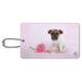 Jack Russell Terrier Puppy Dog Flower Luggage Card Suitcase Carry-On ID Tag