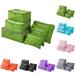 Windfall 6Pcs Waterproof Travel Storage Bags Clothes Packing Cube Luggage Organizer Pouch Travel Waterproof Clothing Sorting Bag Packing Cube Luggage Organizer