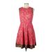 Jessica Simpson Casual Dress - Mini Crew Neck Sleeveless: Pink Dresses - Used - Women's Size 6