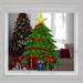 Northlight Seasonal 22.5" Lighted Christmas Tree w/ Presents Window Silhouette in Green/Red/Yellow | 23 H x 18 D in | Wayfair NORTHLIGHT HA92192