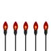 Northlight Seasonal C9 Bulb Halloween Pathway Markers - 8.75' Black Wire in Orange | 14 H x 120 W x 1.25 D in | Wayfair NORTHLIGHT YS92737