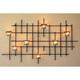 DanDiBo Support Bougie Chauffe-Plat Mural 7XXL Chandelier Mural Métal 83cm Porte Bougie