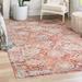 White 47 x 0.33 in Area Rug - Langley Street® Akira Floral Brick Red Area Rug Polypropylene | 47 W x 0.33 D in | Wayfair