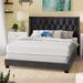 Lark Manor™ Adalard Tufted Low Profile Standard Bed Upholstered/Polyester in Gray | 49.61 H x 60.63 W x 80.51 D in | Wayfair