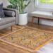 White 47 x 0.33 in Area Rug - Langley Street® Alkire Floral Yellow/Indigo Blue/Red Rust Area Rug Polypropylene | 47 W x 0.33 D in | Wayfair