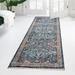 Blue/Navy 39 x 0.33 in Area Rug - Langley Street® Alkire Floral Navy Blue Area Rug Polypropylene | 39 W x 0.33 D in | Wayfair