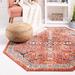 White 47 x 0.33 in Area Rug - Langley Street® Alkire Floral Brick Red Area Rug Polypropylene | 47 W x 0.33 D in | Wayfair