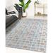 Blue/Brown 48 x 0.08 in Area Rug - Corrigan Studio® ROUNDED RECTANGLES LIGHT BLUE Area Rug By Becky Bailey Polyester | 48 W x 0.08 D in | Wayfair
