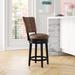 Mercury Row® Vanness Swivel Bar & Counter Stool Wood in Brown | 40.25 H x 22 W x 19.25 D in | Wayfair 490EAB348A3D4AD3B9A665FD1D594855