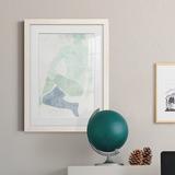 Orren Ellis Stretching II - Picture Frame Painting Paper in Black/Blue/Green | 44 H x 31 W x 1 D in | Wayfair 0E7D0E96A3C84E2CA6FD22519AA6FB0E