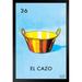 Trinx 36 El Cazo Saucepan Loteria Card Mexican Bingo Lottery Black Wood Framed Poster 14X20 Paper | 20 H x 14 W x 1.5 D in | Wayfair