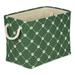 Gracie Oaks Pet Trellis Paw Fabric Bin Fabric in Green | 15 H x 12 W x 17.5 D in | Wayfair F0F20CA237E645C4B45BAE58C89EC2E7