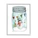 The Holiday Aisle® Noel Phrase Snowman Christmas Tree in Country Jar by Livi Finn - Painting Wood in Brown | 20 H x 16 W x 1.5 D in | Wayfair