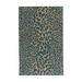 Blue/Green 24 x 0.39 in Area Rug - Langley Street® Elsberry Animal Print Handmade Tufted Wool Teal Area Rug Wool | 24 W x 0.39 D in | Wayfair