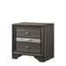 Relo Contemporary Solid Wood 3-Drawer Nightstand by Furniture of America