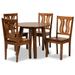 Anesa Modern and Contemporary Transitional 5-Piece Dining Set