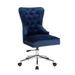 Champagne Tufted Adjustable Office Chair (Set of 2) - 38"H x 25.5"W x 20.5"D