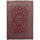 Vegetable Dye Floral Mashad Persian Area Rug Hand-knotted Wool Carpet - 8'3" x 11'0"