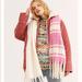 Free People Accessories | Free People Pink Plaid Scarf New | Color: Pink | Size: Os