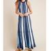 Anthropologie Dresses | Maeve By Anthropologie Knit Striped Tank Maxi Size Xs | Color: Blue/White | Size: Xs