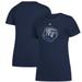 Women's adidas Navy Citadel Bulldogs Amplifier Team Logo T-Shirt