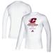 Men's adidas White Central Michigan Chippewas Team Creator Long Sleeve Performance T-Shirt