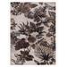 MDA Home Asja 5'x8' Floral & Botanical Fabric Area Rug in Beige/Brown - MDA Rugs AS0758