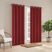 Waverly Hampton Solid Room Darkening Grommet Single Curtain Panel Polyester in Red | 95 H in | Wayfair 22716801409