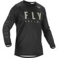 Fly Racing F-16 Maglia Motocross, nero-grigio, dimensione XL