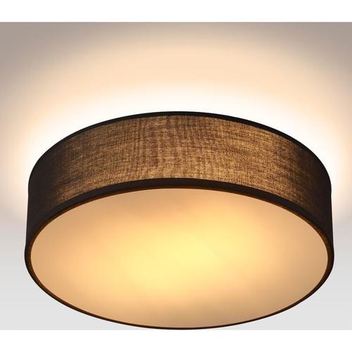 Deckenlampe Stoff 38 cm Rund 2 flammig E27 Deckenleuchte Stoffdeckenleuchte Stoffdeckenlampe